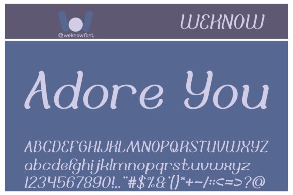 Adore You Font Review for Web Design