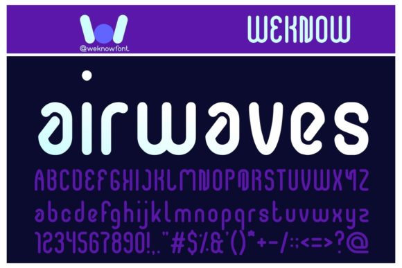 Airwaves: A Modern Display Font for Digital Design