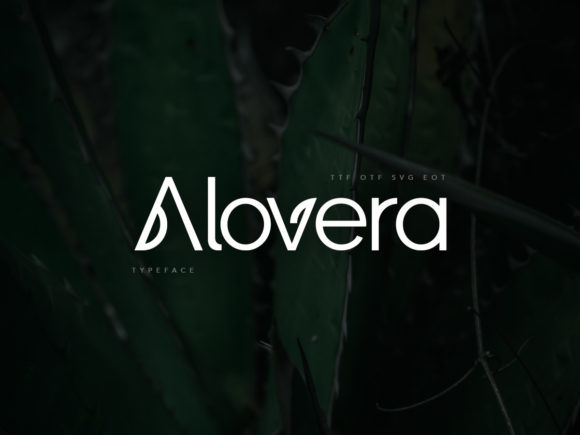 Alovera: A Cool Display Font for Modern Editorial Design