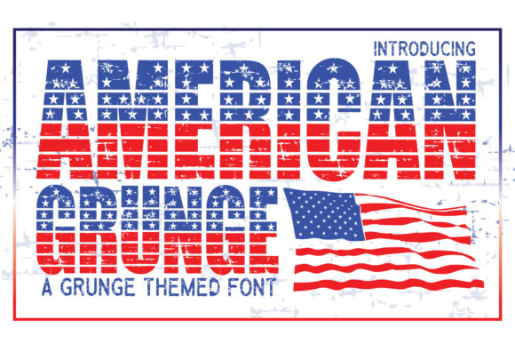 American Grunge Font for Handmade Creations