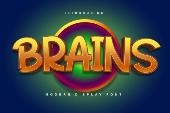 Brains Font: Elevating Campaign Design with a Playful Typeface
