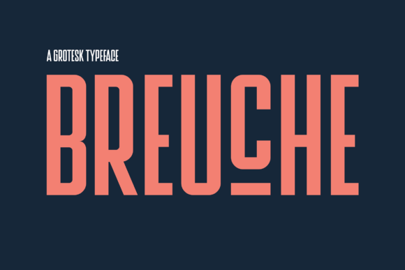 Breuche: A Bold Display Font for Web Design