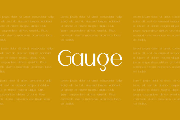 Gauge Font for Bold Campaign Designs