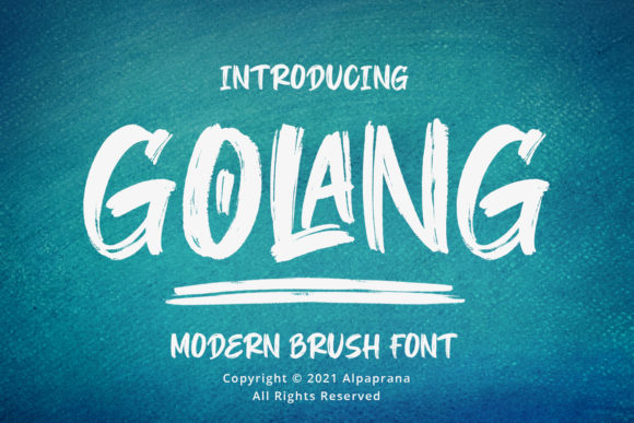 Golang Font for Modern Web Design
