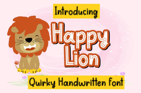 Happy Lion Display Font for Web Design