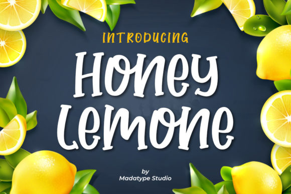 Honey Lemone: A Playful Display Font for Bold Campaigns