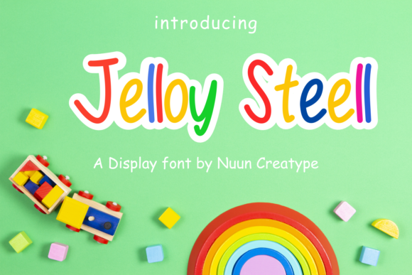 Jelloy Steell: A Playful Display Font for Digital Projects