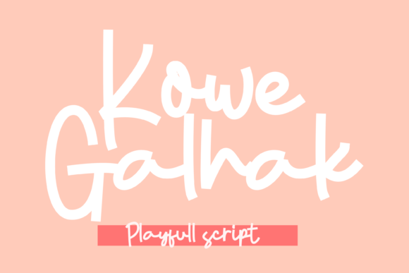 Kowe Galhak: A Playful Display Font for Modern Campaigns