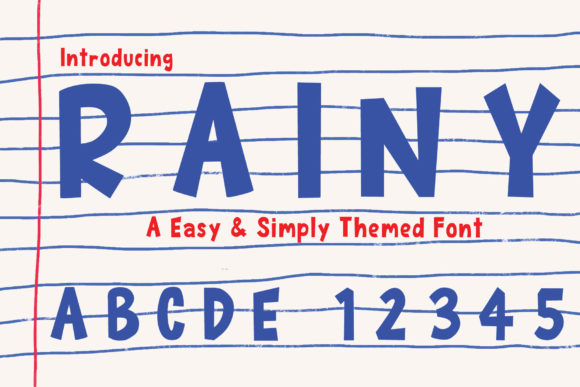 Rainy: A Cool Display Font for Bold Branding