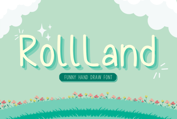Roll Land: A Charming Display Font for Handmade Creations