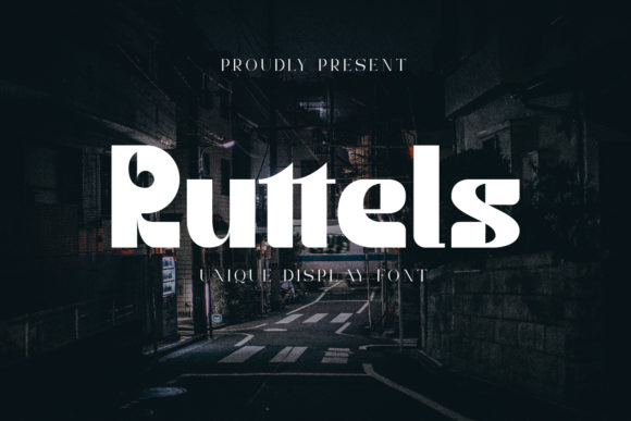 Ruttels Font Review: A Bold Display Typeface for Trendy Branding