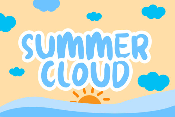 Summer Cloud Font for Campaign Creatives