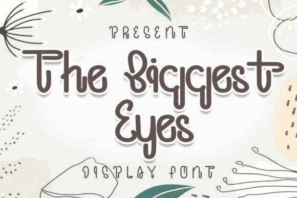 The Biggest Eyes Font for Web Design