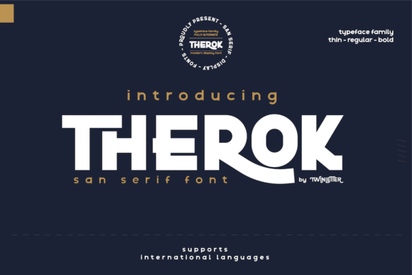 Therok: A Bold Font for Business Branding