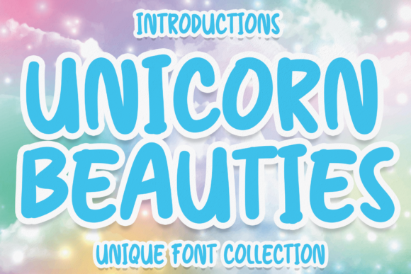 Unicorn Beauties: A Playful Display Font for Creative Projects